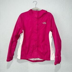 The North Face Hy-Vent Magenta Pink Hooded Full Zip Jacket Size Medium Preowned